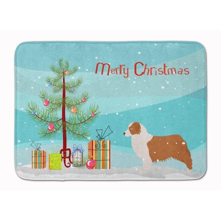 Carolines Treasures Australian Shepherd Dog Christmas Tree Machine Washable Memory Foam Mat BB2951RUG